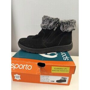 Sporto "Jade" Women's Ankle Booties Black 10women